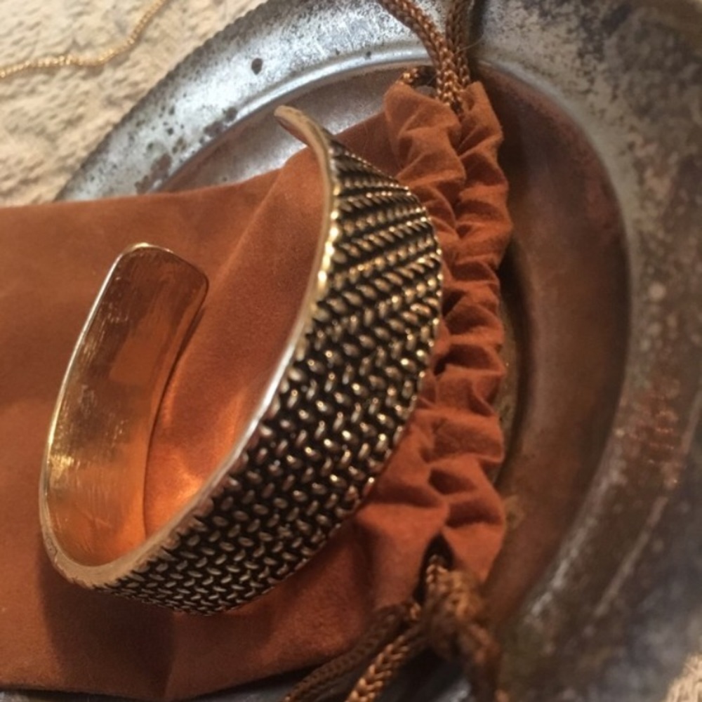 Black and gold cuff